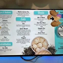 Beach Bubble Tea - Menu pt 2