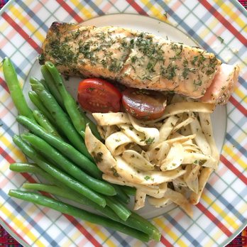 Palette Dome Cuisine - Gorgeous salmon with THE freshest green beans and celery root pasta - Food Delivery Services Near Me - Washington, DC, District of Columbia Palette Dome Cuisine - Gorgeous salmon with THE freshest green beans and celery root pasta - Food Delivery Services Near Me - Washington, DC, District of Columbia