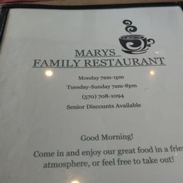 The menu The menu
