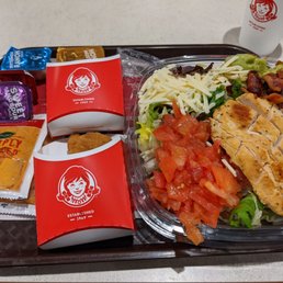 Southwest Chicken Avocado Salad, 12 nuggets, all the dipping sauces Southwest Chicken Avocado Salad, 12 nuggets, all the dipping sauces