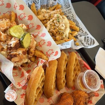 Urban Bird Hot Chicken - Chicken & Waffle Elote Fries - Chicken Shop Near Me - Baytown, Texas Urban Bird Hot Chicken - Chicken & Waffle Elote Fries - Chicken Shop Near Me - Baytown, Texas