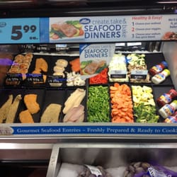Price Chopper - Choose a fish and veggies and spices.  Interesting concept.