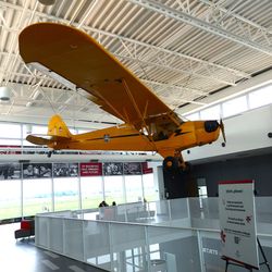 The Ohio State University Airport - OSU - Main Lobby Aircraft on the ceiling