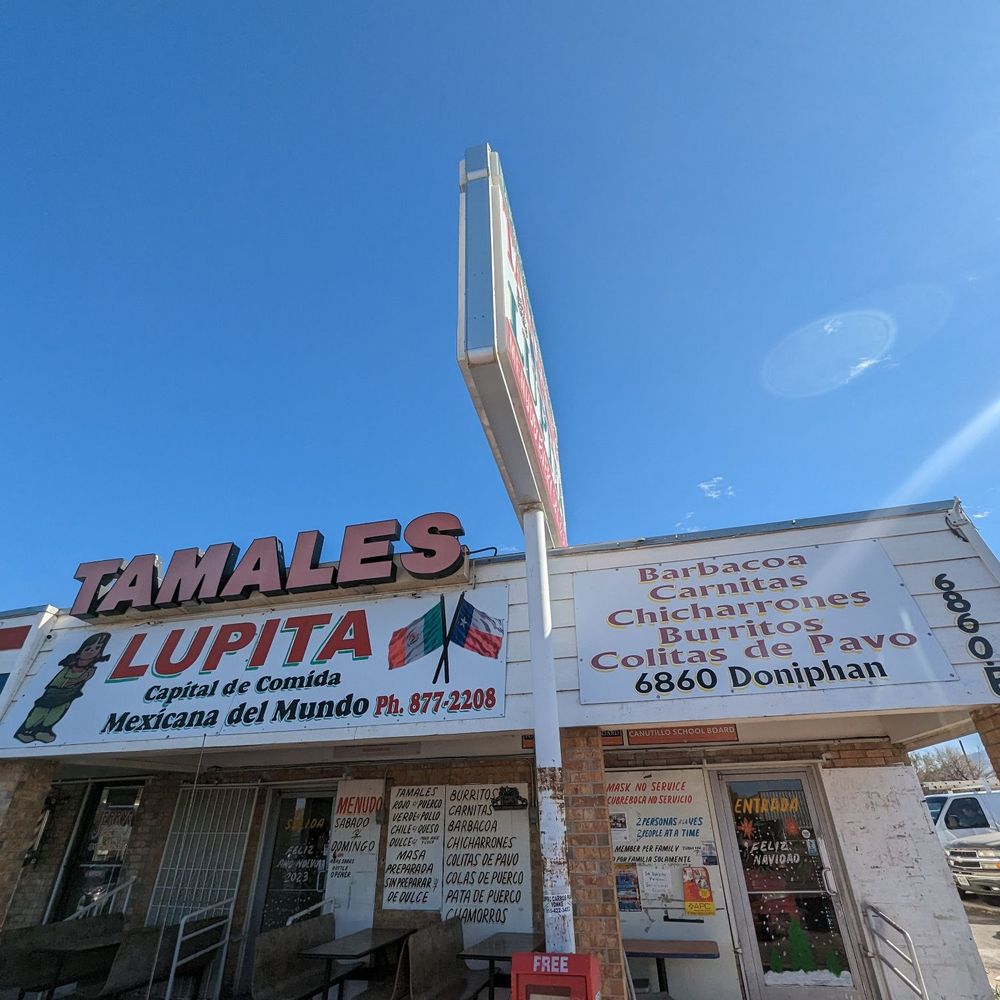Tamales Lupita - the outside of a restaurant - Mexican Near Me - Canutillo, Texas