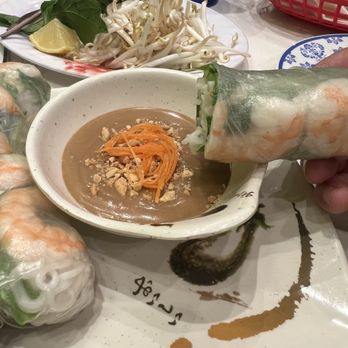 Pho Kapolei - 2. Two Summer Rolls with peanut butter sauce - Vietnamese Near Me - Kapolei, Hawaii Pho Kapolei - 2. Two Summer Rolls with peanut butter sauce - Vietnamese Near Me - Kapolei, Hawaii