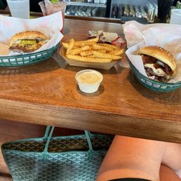 Grievous Angel Burger, Somewhere in Texas Burger and crinkle fries