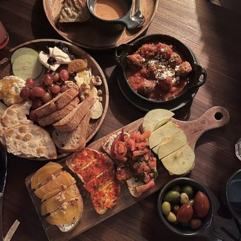 Postino 9CO - Bruschetta Board -  Table Cheese  - Meatballs & Goat Cheese - Olives Snack - OMG Grilled Cheese - Wine Bars Near Me - Denver, Colorado