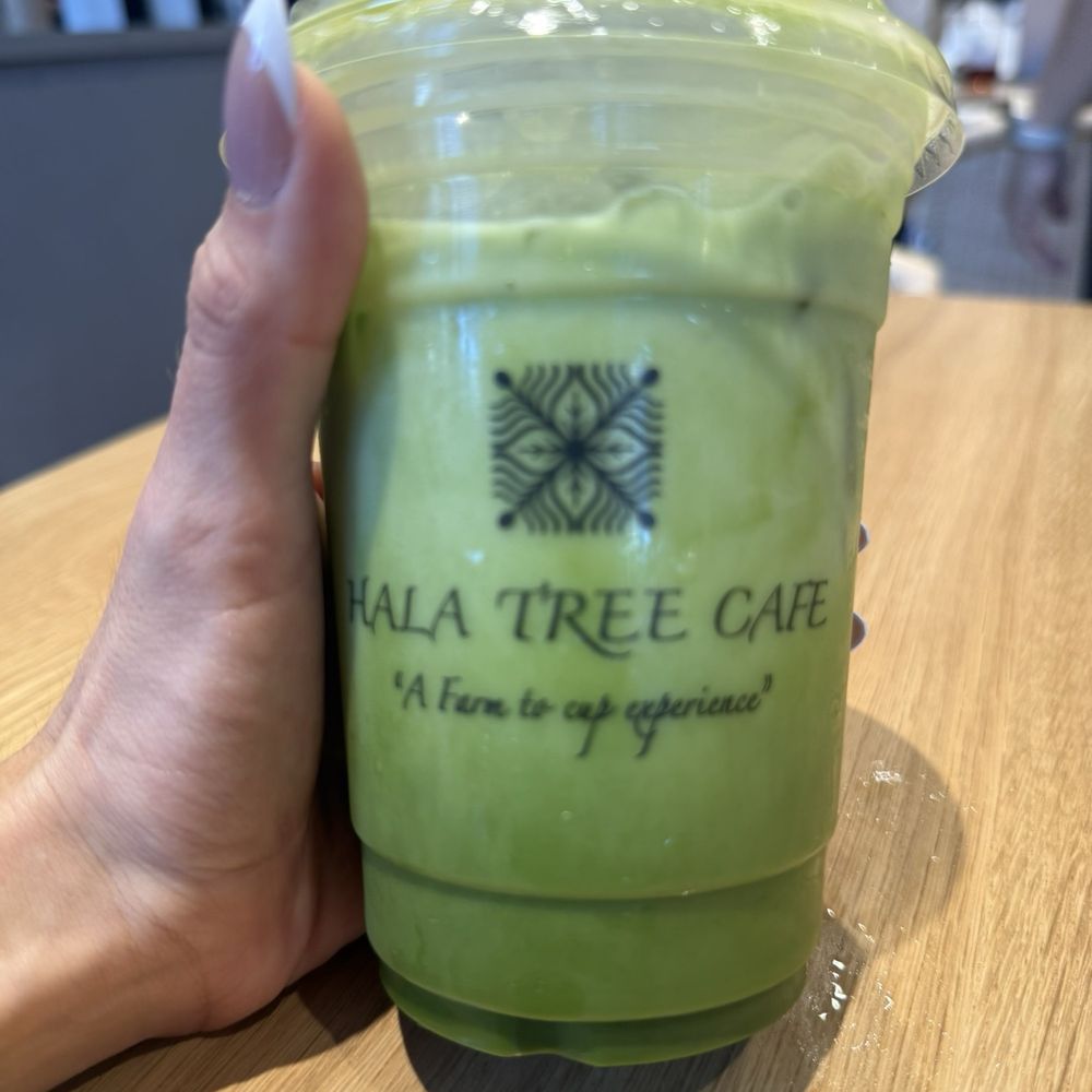 iced matcha latte with coconut milk