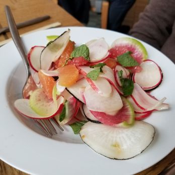 Abernethy's - Shaved radish and grapefruit salad - Cocktail Bars Near Me - Los Angeles, California