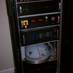 Steve's Quality Market - My "quantum computer", showing its electronic subsystems at my lab.