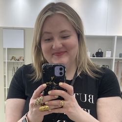 Suite 115 Salon - Recently got blonde, ombre balayage with a money piece, curtain bangs and a light trim as I am growing my hair, by Mary