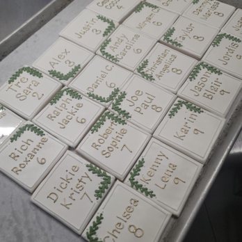 CocoDoughCo - Our seating cookies. They were a huge hit with guests. - Custom Cakes Near Me