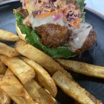 Alaskan Burger & Brew - Halibut burger and fries - Burgers Near Me - Anchorage, Alaska Alaskan Burger & Brew - Halibut burger and fries - Burgers Near Me - Anchorage, Alaska