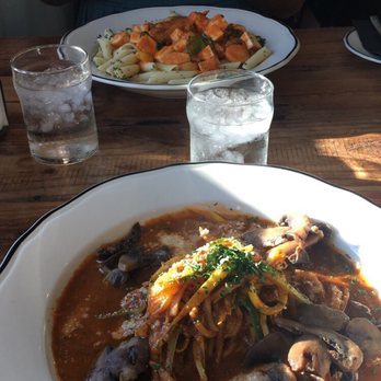 Wicked Sisters - Back to front: vegan tofu vodka penne, and squash pasta - American Near Me - Baltimore, Maryland Wicked Sisters - Back to front: vegan tofu vodka penne, and squash pasta - American Near Me - Baltimore, Maryland