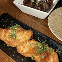 Beef empanadas and Datiles Rellenos Beef empanadas and Datiles Rellenos