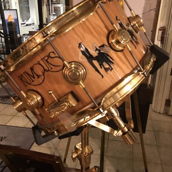 Fleetwood's on Front St - Mick Fleetwood snare drum - New American Near Me - Lahaina, Hawaii