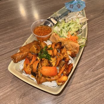 Bone & Broth - vermicelli boat w grilled chicken - Vietnamese Near Me - Ontario, California