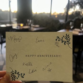 Lutie’s - Anniversary card signed by the staff - Modern European Near Me - Austin, Texas Lutie’s - Anniversary card signed by the staff - Modern European Near Me - Austin, Texas