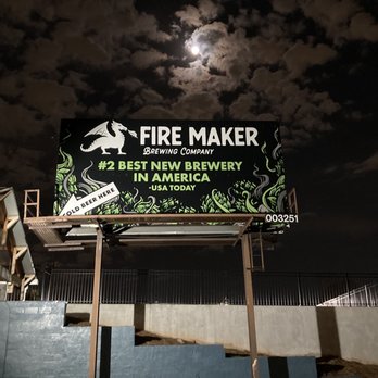 Fire Maker Brewing - Their awesome billboard that shows #2 new brewery in the NATION - Breweries Near Me - Atlanta, Georgia Fire Maker Brewing - Their awesome billboard that shows #2 new brewery in the NATION - Breweries Near Me - Atlanta, Georgia