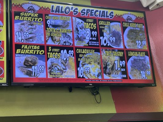 Menu photo 2 Lalo's Mexican Grill Las Vegas, NV