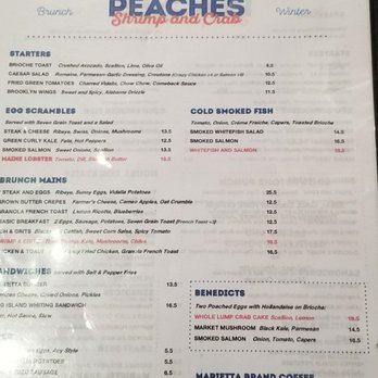 Peaches Grand - Menu - Seafood Near Me - Brooklyn, New York