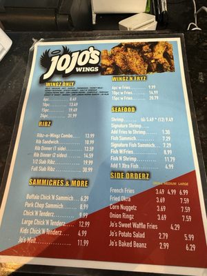 Menu photo 1 Jojo'S Wings Fort Pierce, FL Menu photo 1 Jojo'S Wings Fort Pierce, FL