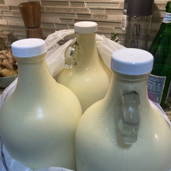 Udder Milk - 3 Glass half gal (Guernsey) A2A2 Milk - Farmers Market Near Me Udder Milk - 3 Glass half gal (Guernsey) A2A2 Milk - Farmers Market Near Me