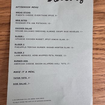 Bar Darling - Menu July 2025 - Bars Near Me - San Francisco, California