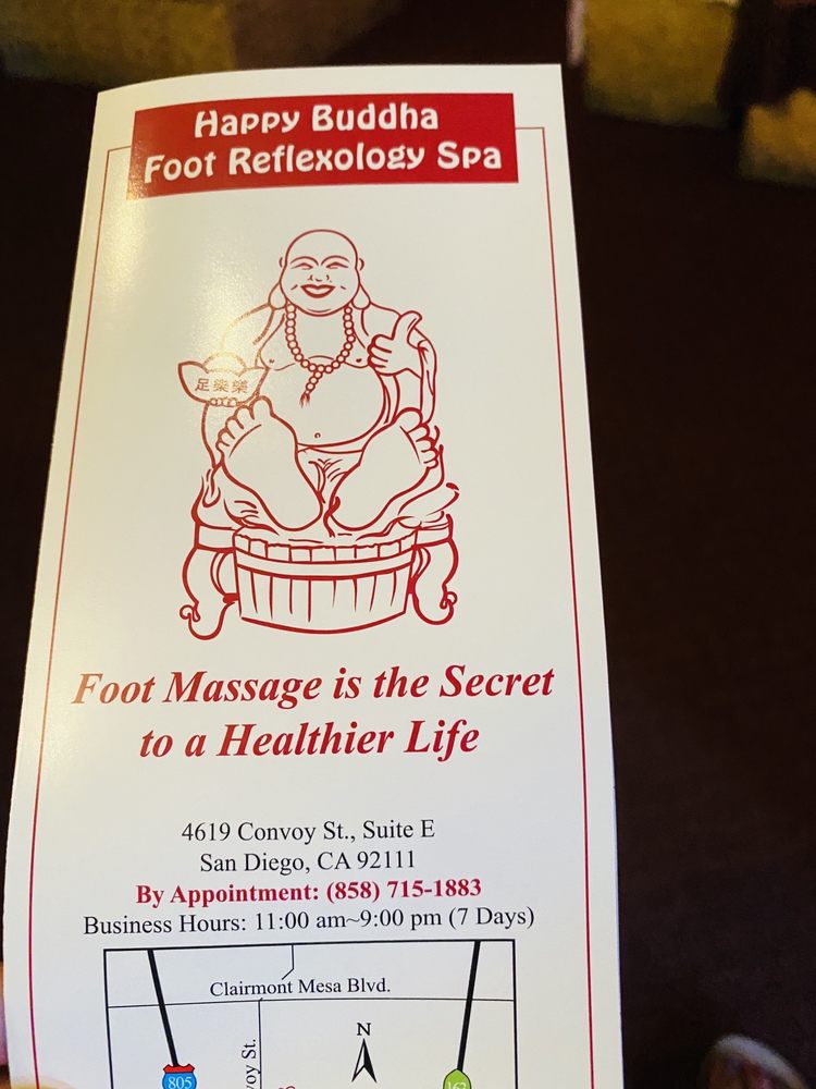 HAPPY BUDDHA FOOT REFLEXOLOGY SPA 190 Reviews Massage 4619 Convoy St, San Diego, CA