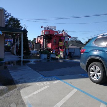 P-Town Coffee & Tea - a car parked in a parking lot - Coffee & Tea Near Me - Pacifica, California