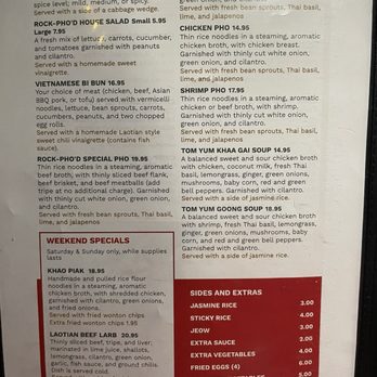 Rock-Pho'd - Menu - Asian Fusion Near Me - Rockford, Illinois