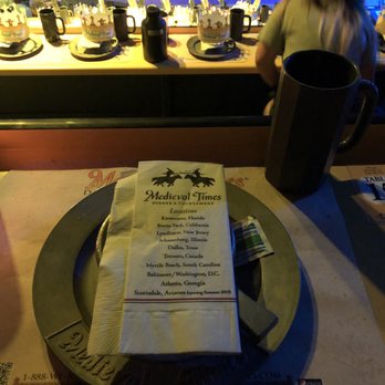 Medieval Time - Menu and place setting - Arts & Entertainment Near Me - Irving, Texas