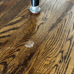 The Cleaning Authority - League City - Too lazy to move the barstools to clean under the legs.