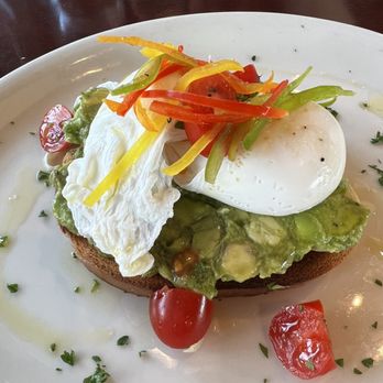 Bruncheon - Avocado Toast with Poached Eggs. Sourdough toast. - Breakfast & Brunch Near Me - Richardson, Texas Bruncheon - Avocado Toast with Poached Eggs. Sourdough toast. - Breakfast & Brunch Near Me - Richardson, Texas