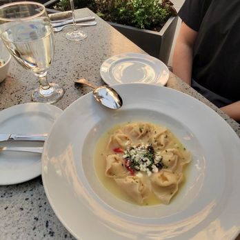 Ocean Prime - Goat cheese ravioli, creamy, tangy, pillowy. - Seafood Near Me - Denver, Colorado Ocean Prime - Goat cheese ravioli, creamy, tangy, pillowy. - Seafood Near Me - Denver, Colorado