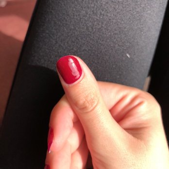 Diamond Nails - Bump towards top right of nail - Nail Salons Near Me - Duluth, Minnesota