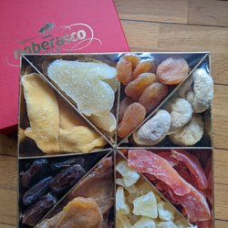 Noberasco 1908 - Sweetened dried fruit: apricots, figues, pears, dates, pineapple, mango, ginger and papaia
