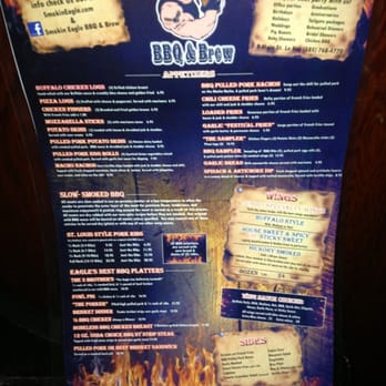 Smokin' Eagle BBQ & Brew - Menu 1 - Barbeque Near Me - Le Roy, New York Smokin' Eagle BBQ & Brew - Menu 1 - Barbeque Near Me - Le Roy, New York