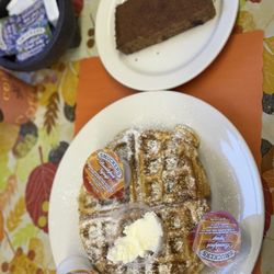 Santangelo's Cafe - Waffle w/ Scrapple on side