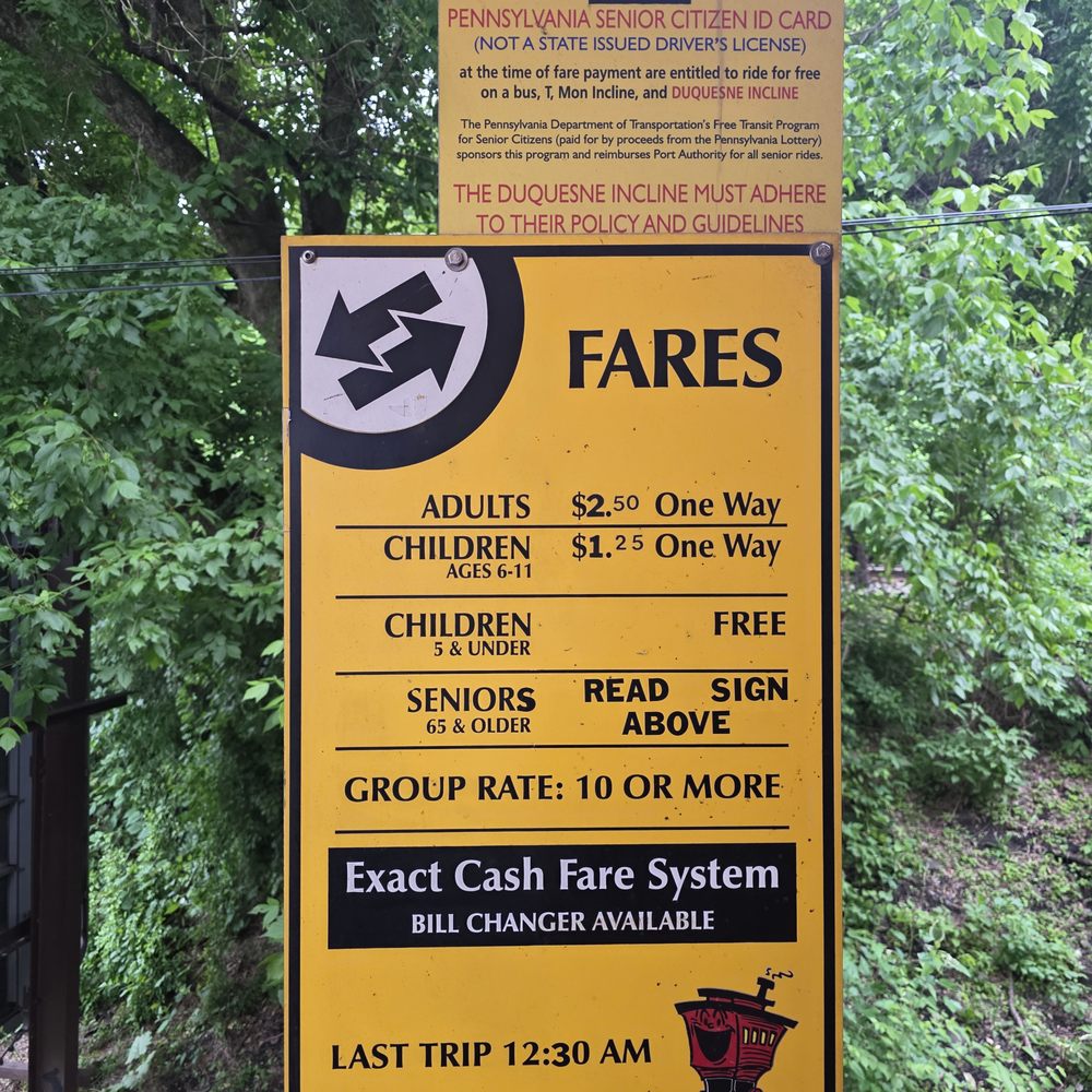 Duquesne Incline - 2026-5-26 Fares - Landmarks & Historical Buildings Near Me - Pittsburgh, Pennsylvania Duquesne Incline - 2026-5-26 Fares - Landmarks & Historical Buildings Near Me - Pittsburgh, Pennsylvania