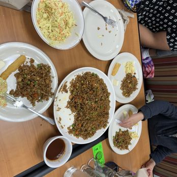 Latin Delight - Latin rice with yummy cabbage salad & yuca fries. - Venezuelan Near Me - Missouri City, Texas