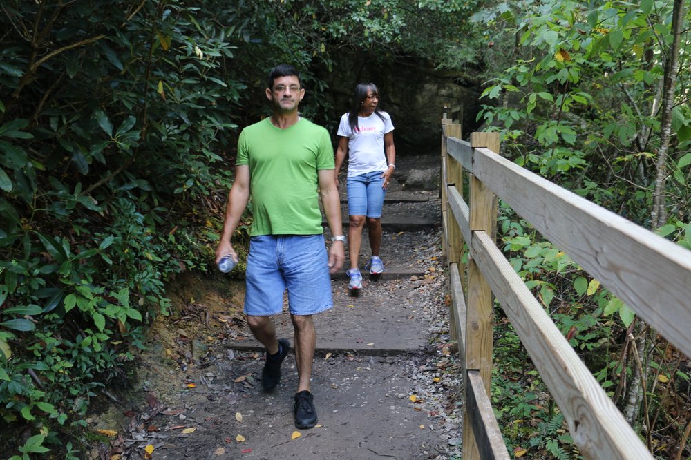 Linville Falls Visitor Center and Hiking Trails Logo
