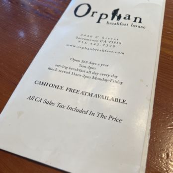 Orphan - Breakfast & Brunch Near Me - Sacramento, California Orphan - Breakfast & Brunch Near Me - Sacramento, California