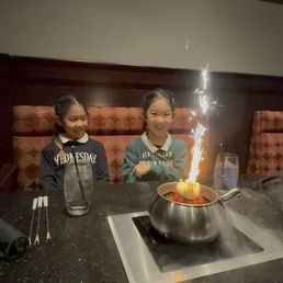 "Explosion" dessert fondu