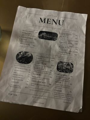 Menu photo 2 Top Tier Featuring The Genesis Room Columbia, SC Menu photo 2 Top Tier Featuring The Genesis Room Columbia, SC