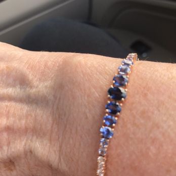 New York Diamond Center - 5 color sapphire bracelet in graduated colors and stones set  in pink gold. - Jewelry Near Me - Clearwater, Florida
