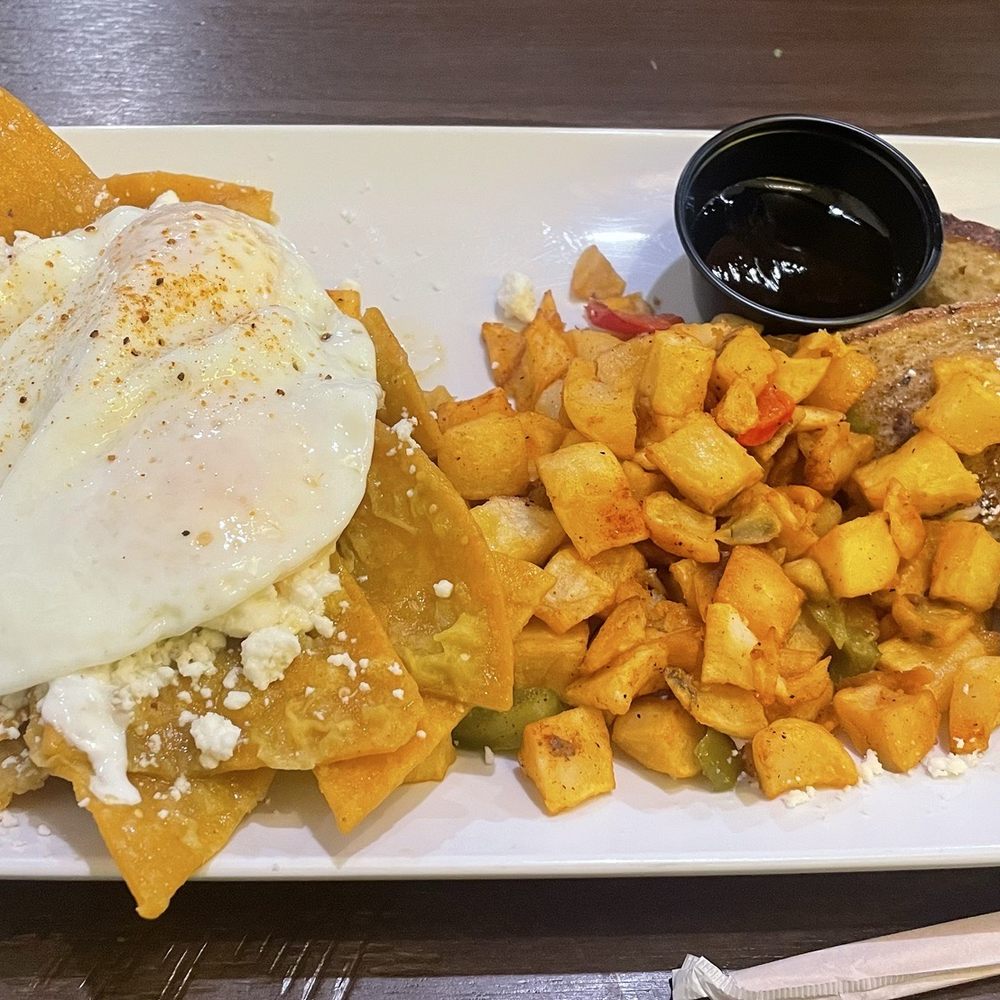 Chilaquiles Modern Kitchen - Big Papa Breakfast with green sauce - Mexican Near Me - Mesa, Arizona Chilaquiles Modern Kitchen - Big Papa Breakfast with green sauce - Mexican Near Me - Mesa, Arizona