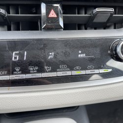 Avis  Rent-A-Car - Dusty, very dusty dashboard.
