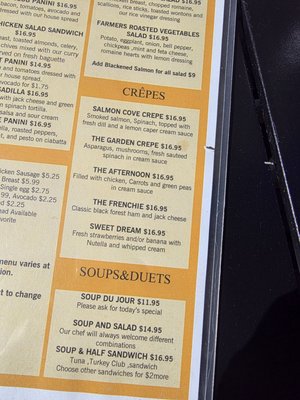 Menu photo 1 Yellow Vase Rancho Palos Verdes, CA