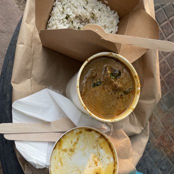 Paper Dosa - Chettinad Lamb Curry and coconut rice - Indian Near Me - Santa Fe, New Mexico